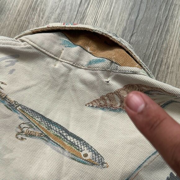 Vintage 1994 Polo Ralph Lauren Polo Sportsman Camping Fishing Shirt Size Small - Picture 2 of 8